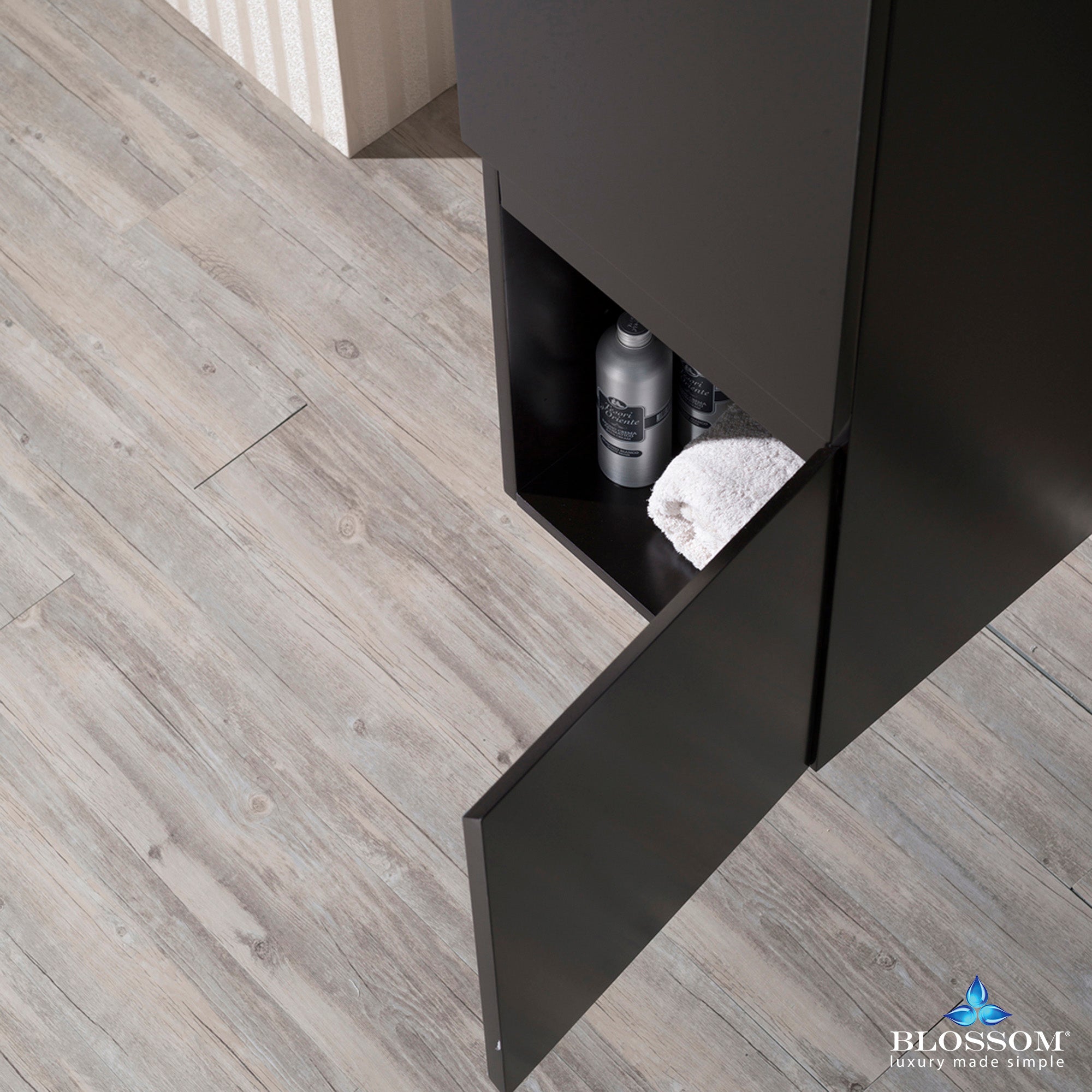 Monaco 15 Inch Wall Hung Linen Cabinet