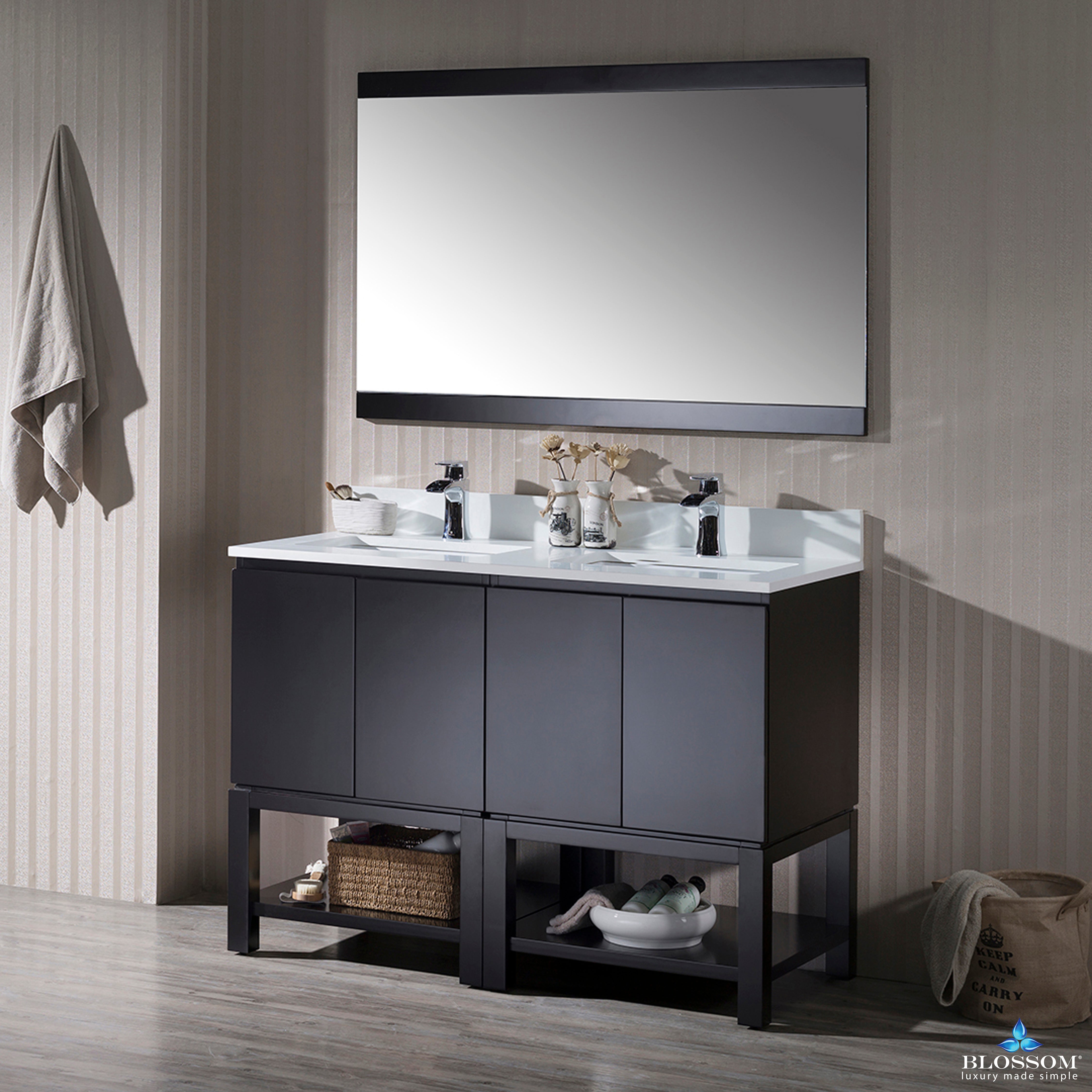 Monaco 48 Inch Vanity – Double Basins