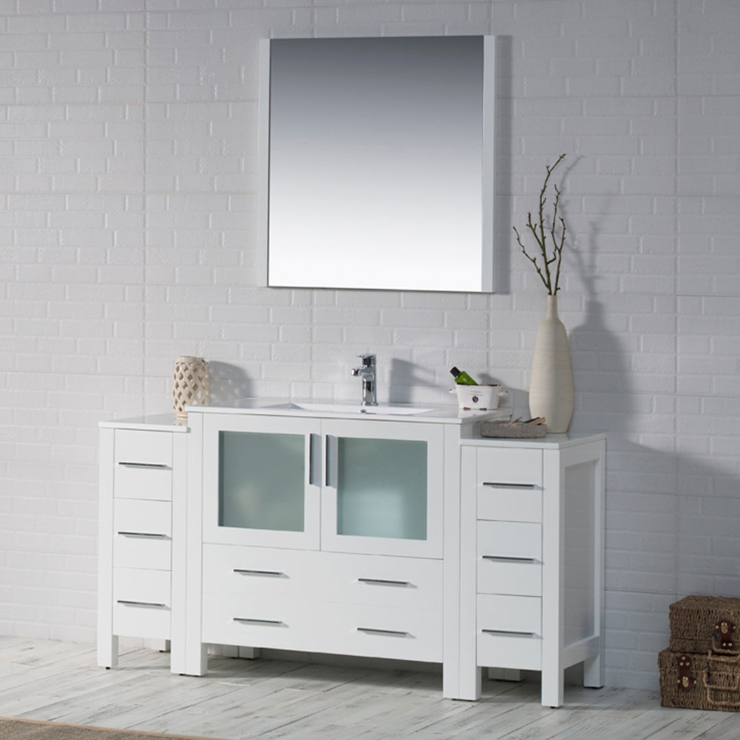 Sydney 60 Inch Vanity with Side Cabinet