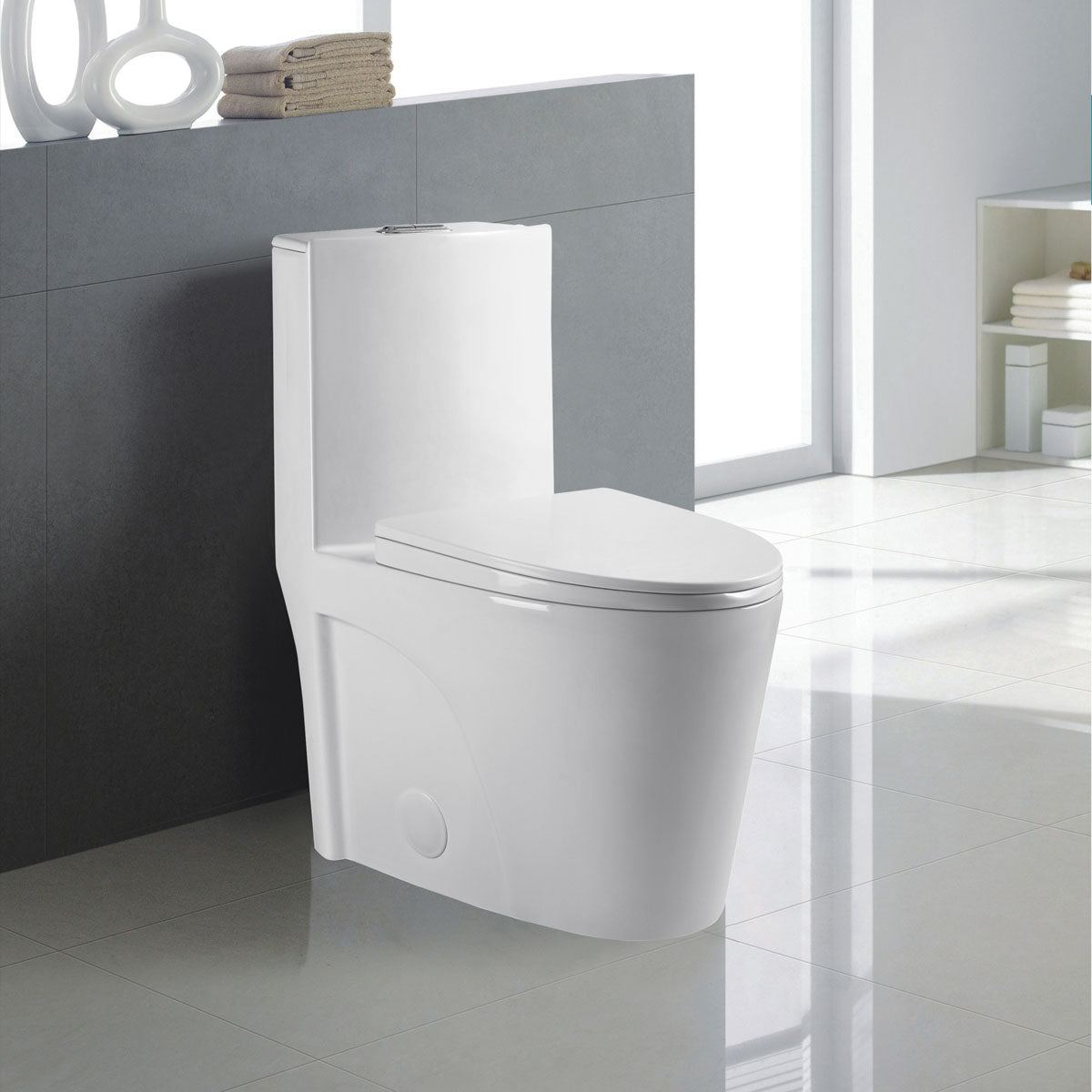 K-0382  One-Piece 28" Dual Flush Toilet (12" Rough)