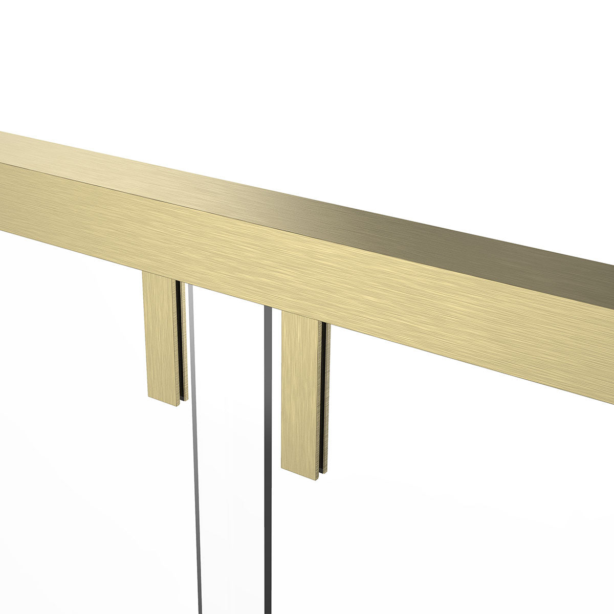 AC23 Alex Bypass Shower Door with Klearteck Treatment (3/8" Thickness) (Brushed Gold)