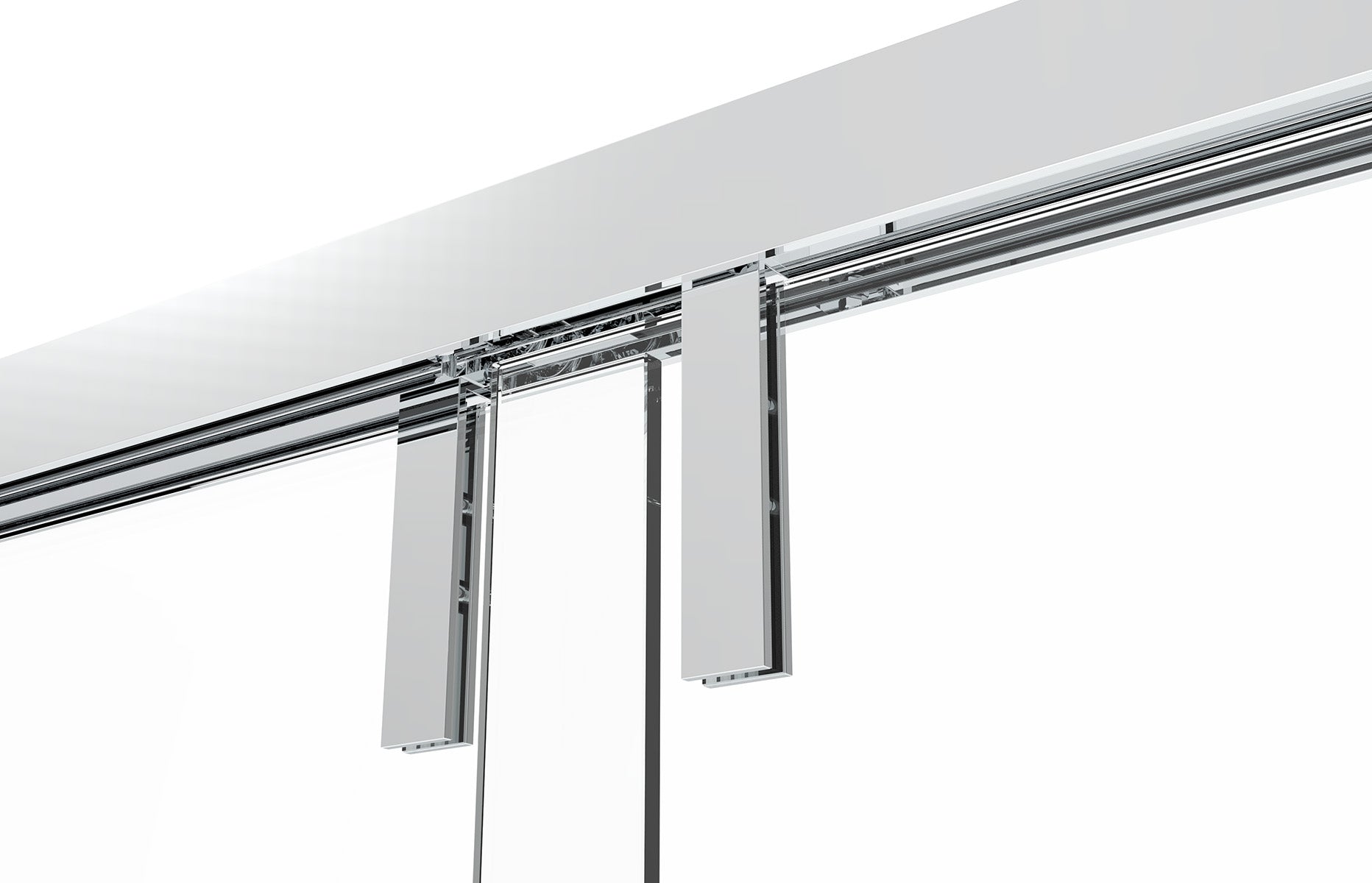 54" AC23 series Shower Door with Klearteck Treatment (3/8" Thickness) (Chrome)