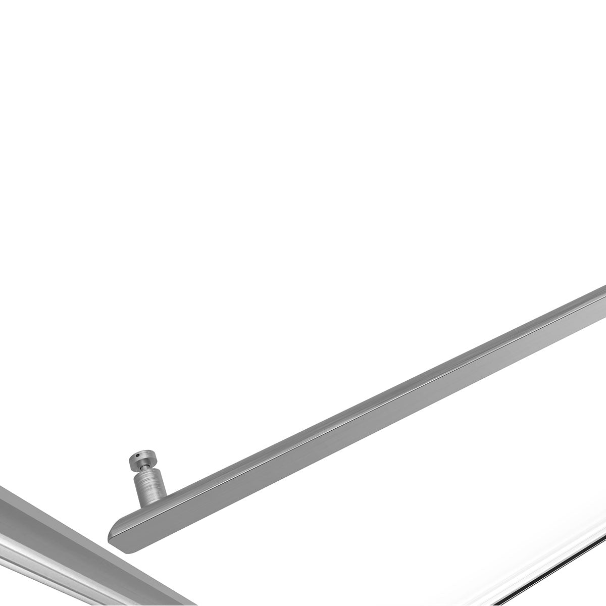 52" Kenny Series Frameless Bypass Shower Door with Klearteck Treatment (5/16" Thickness) (Chrome)