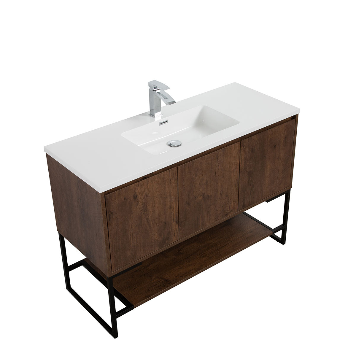 48" V9006 Allen Vanity & Acrylic Basin (Rose Wood)