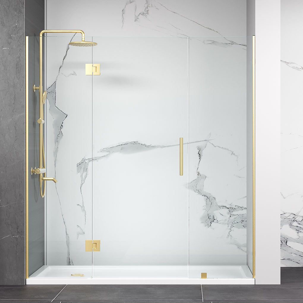 3PC Miko Hinges Door on Glass (Brushed Gold)