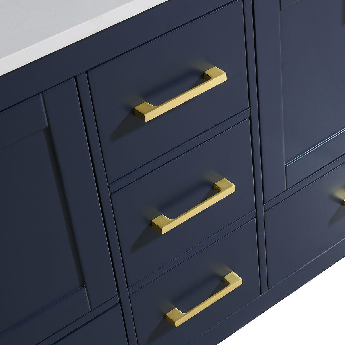 60" V9008 Vanity & Countertop Quartz Double Basins (Royal Blue)