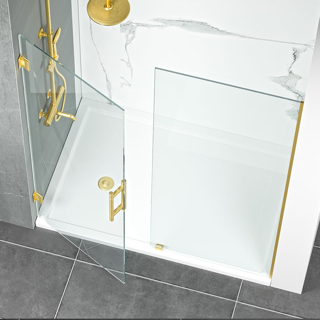 2PC Miko Hinges on Wall (Brushed Gold)