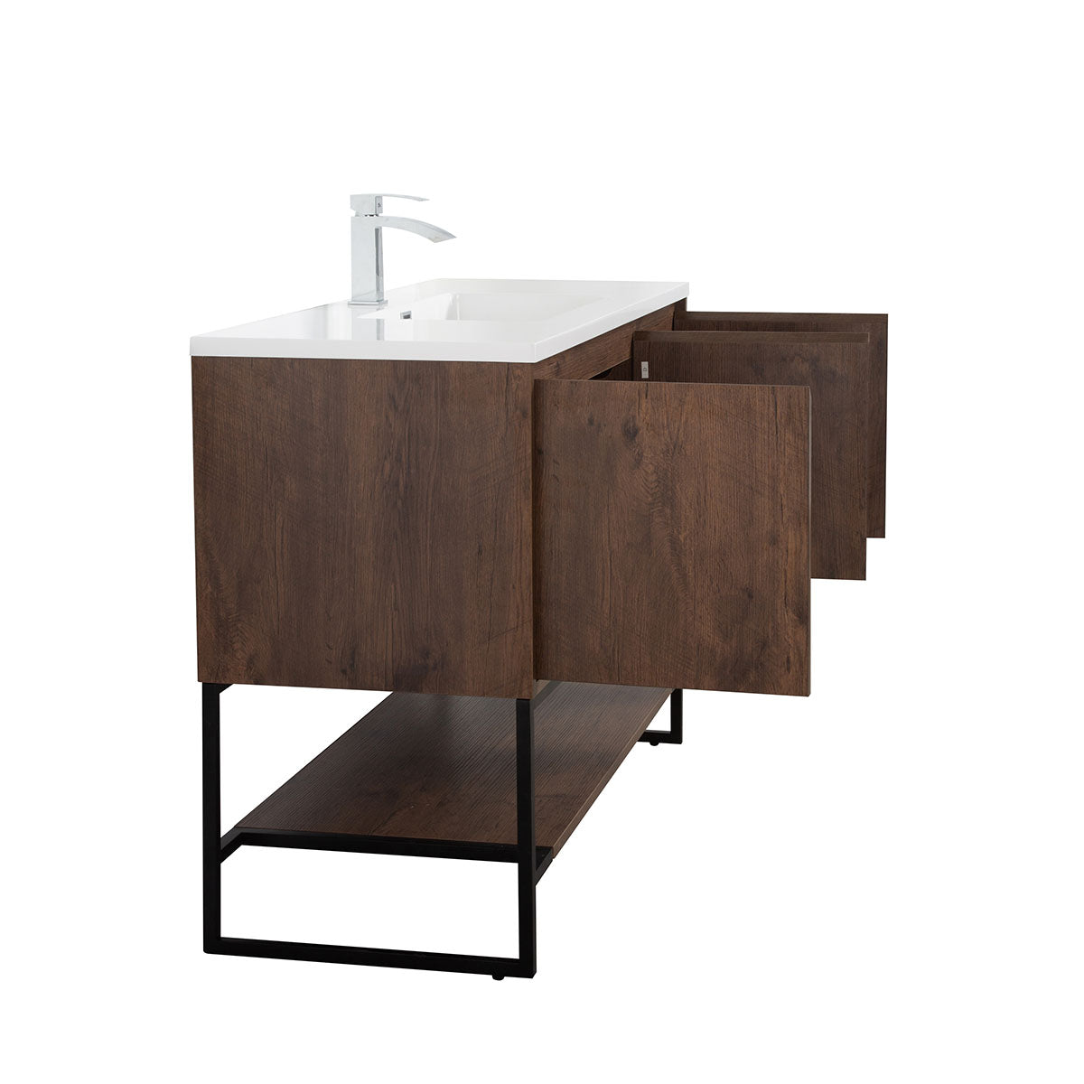 48" V9006 Allen Vanity & Acrylic Basin (Rose Wood)