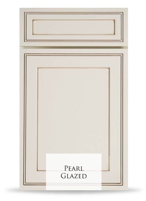 Pearl Glazed cabinet by J&K, crafted from 100% solid wood with elegant design and superior construction.