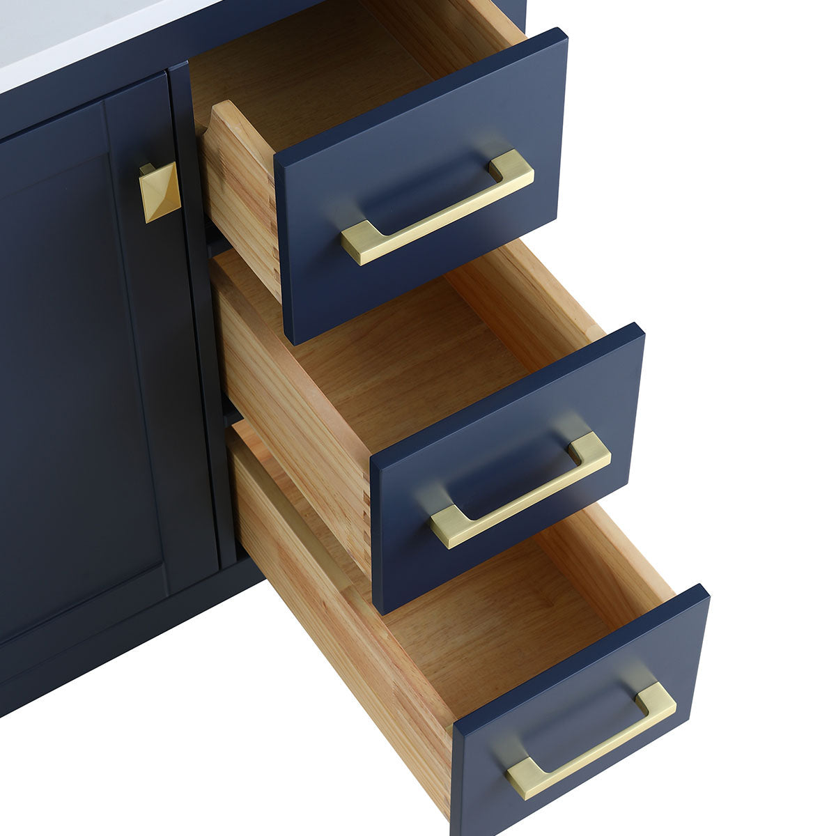 30" V9008 Vanity & Quartz Countertop  Combo (Royal Blue)