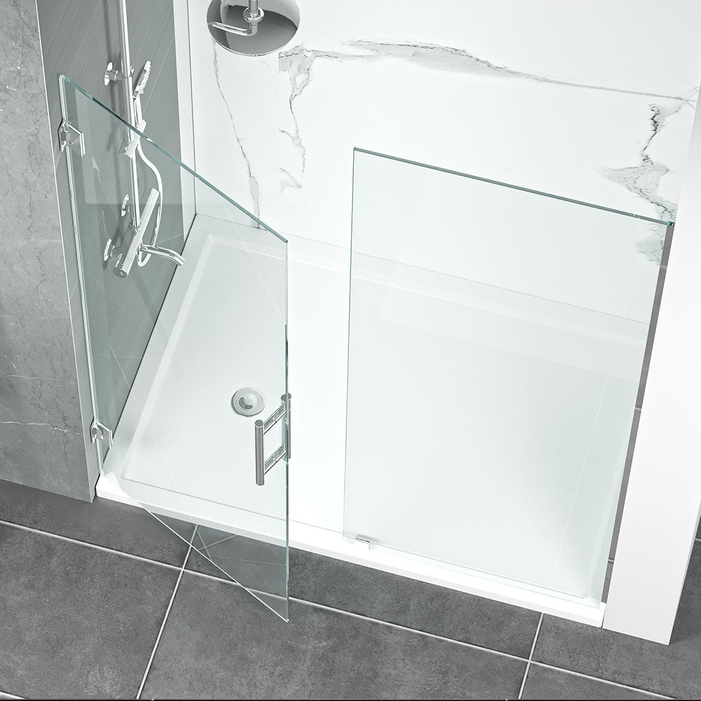 2PC Miko Hinges Door on Wall (Chrome)