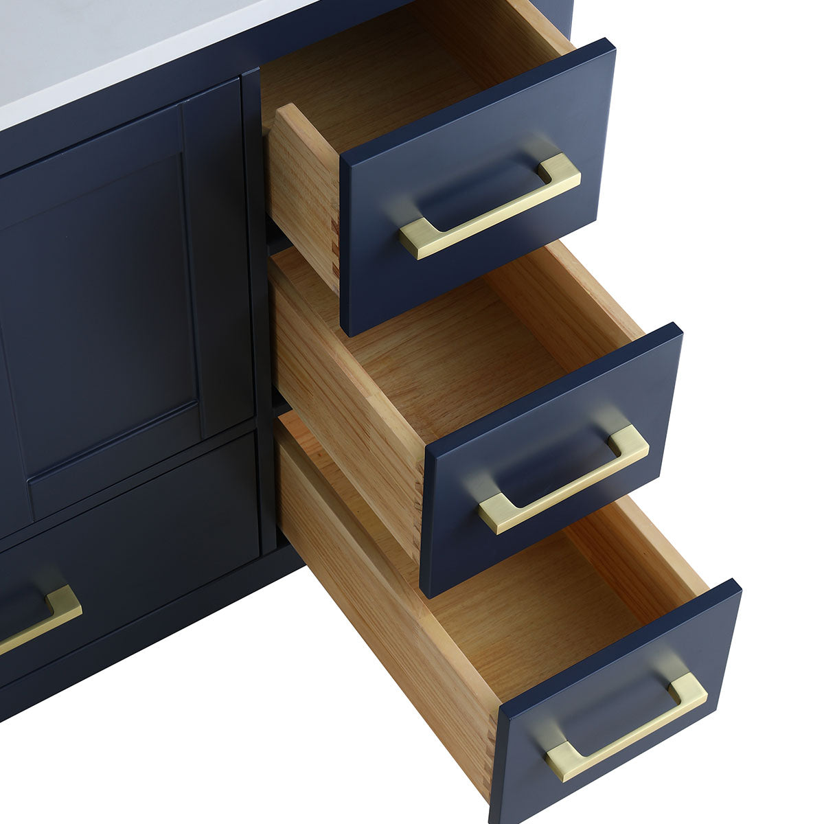 36" V9008 Vanity & Quartz Countertop Combo (Royal Blue)