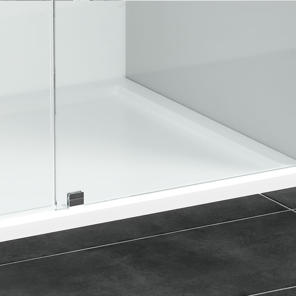 2PC Miko Hinges Door on Wall (Chrome)