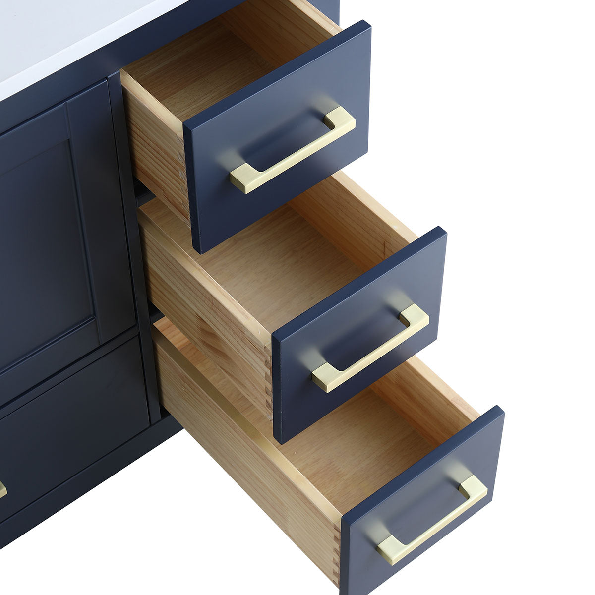 48" V9008 Vanity & Quartz Countertop Combo (Royal Blue)