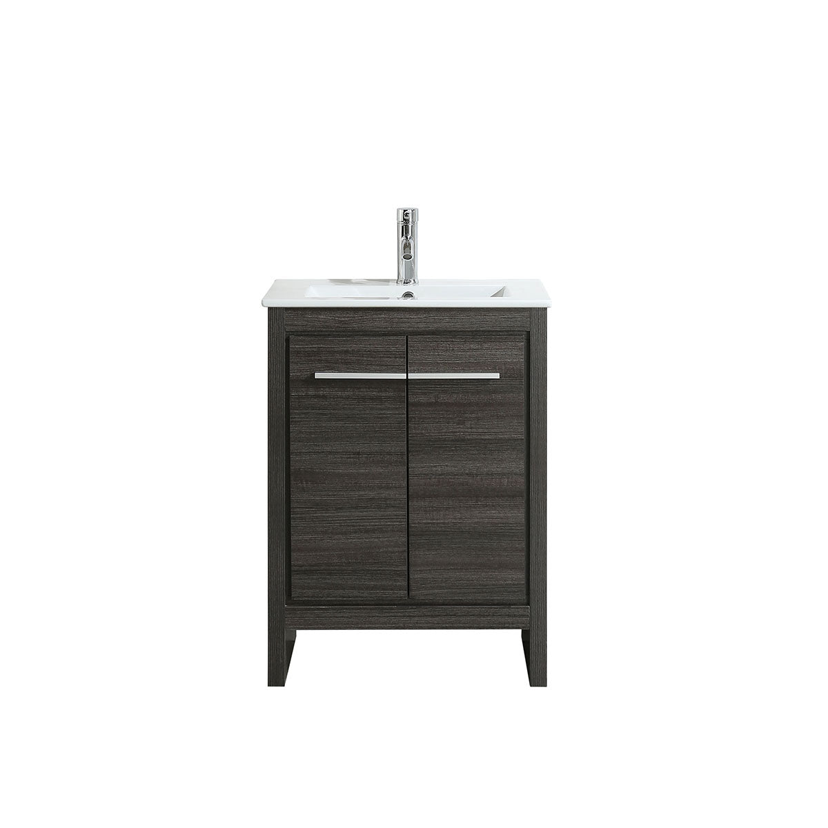 24" V9004 Vanity with Ceramic Sink (Charcoal Grey)
