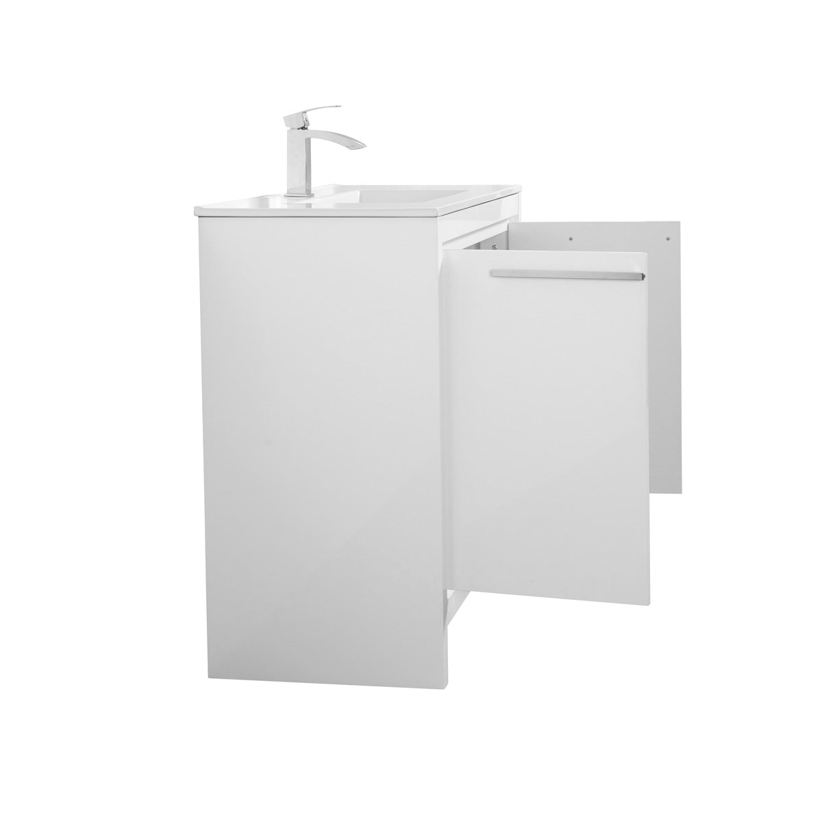 36" V9004 Series Vanity with Ceramic Sink (Glossy White)