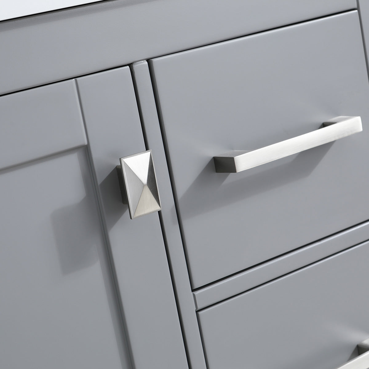 30" V9008 Vanity & Quartz Countertop Combo (Matte Grey)