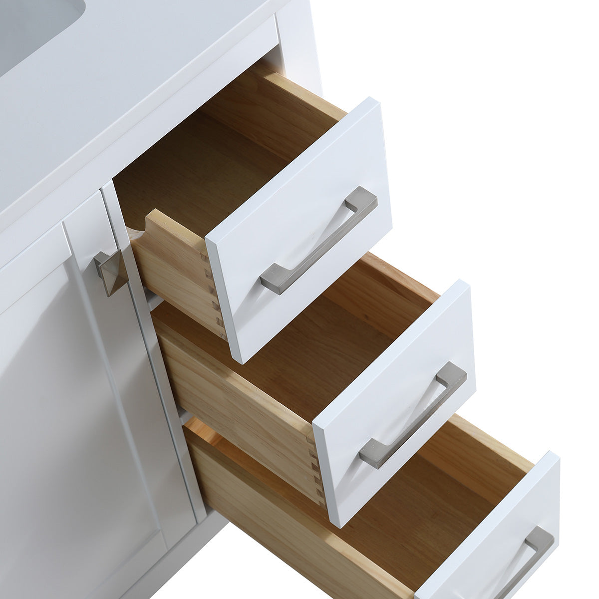 30" V9008 Vanity & Quartz Countertop Combo  (Matte White)