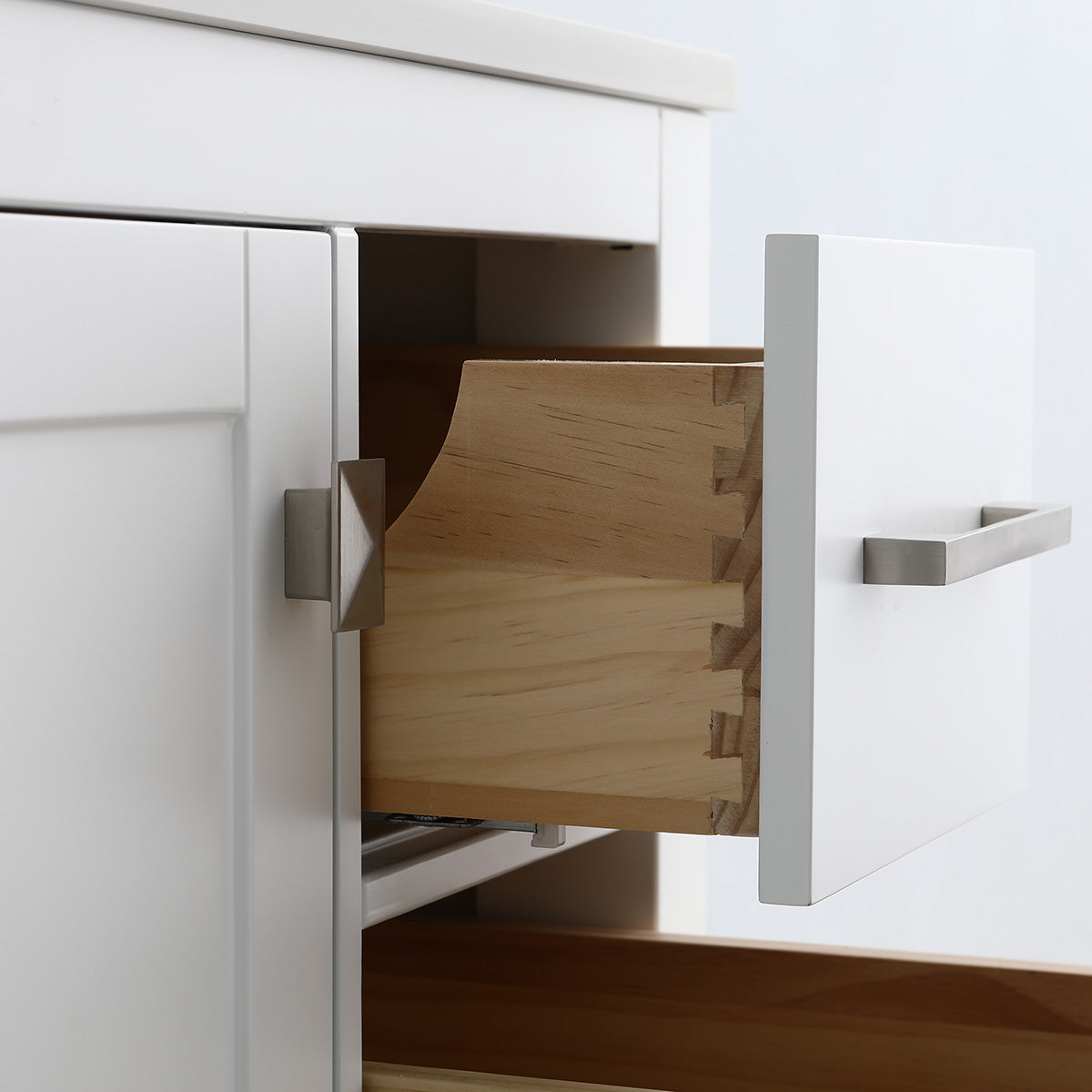 30" V9008 Vanity & Quartz Countertop Combo  (Matte White)