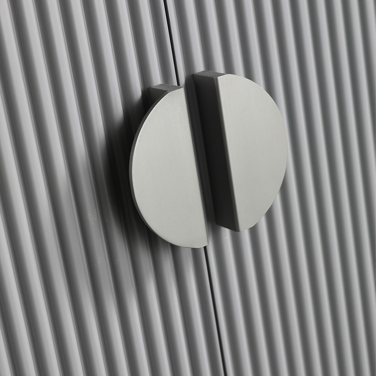 24" V9012 Wall Hung Vanity & Ceramic Sink (Matte Grey)