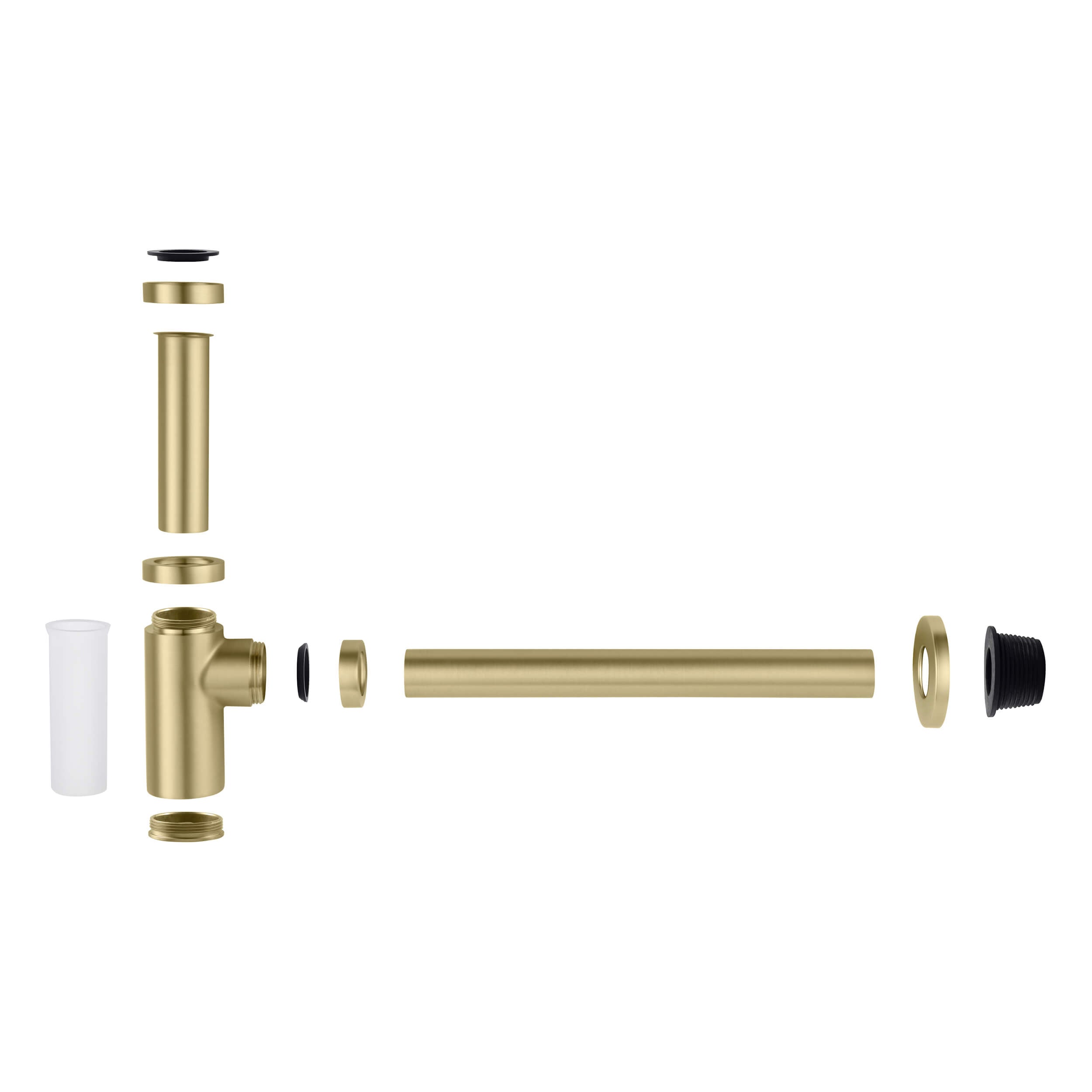 Bathroom Sink Decorative Round Bottle Trap - BT-1