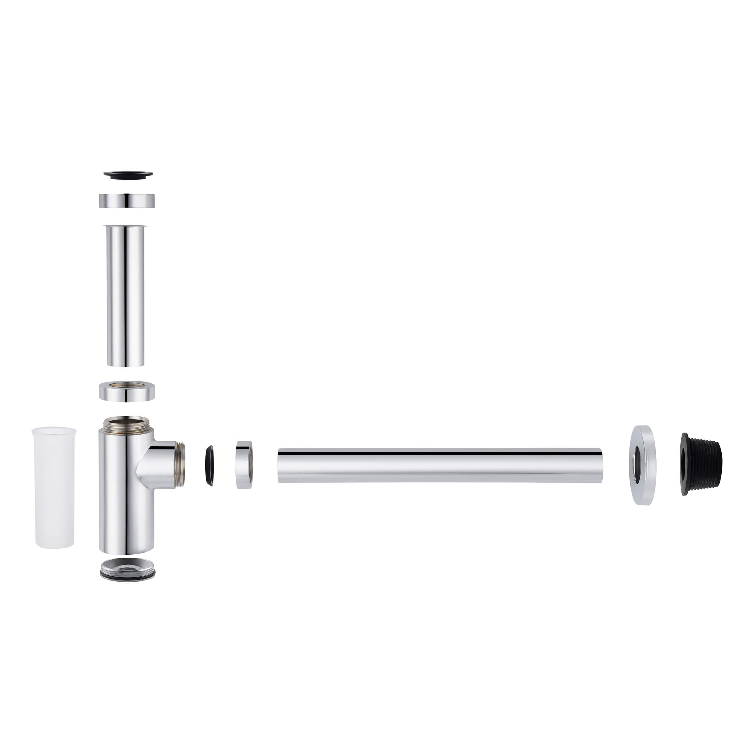 Bathroom Sink Decorative Round Bottle Trap - BT-1