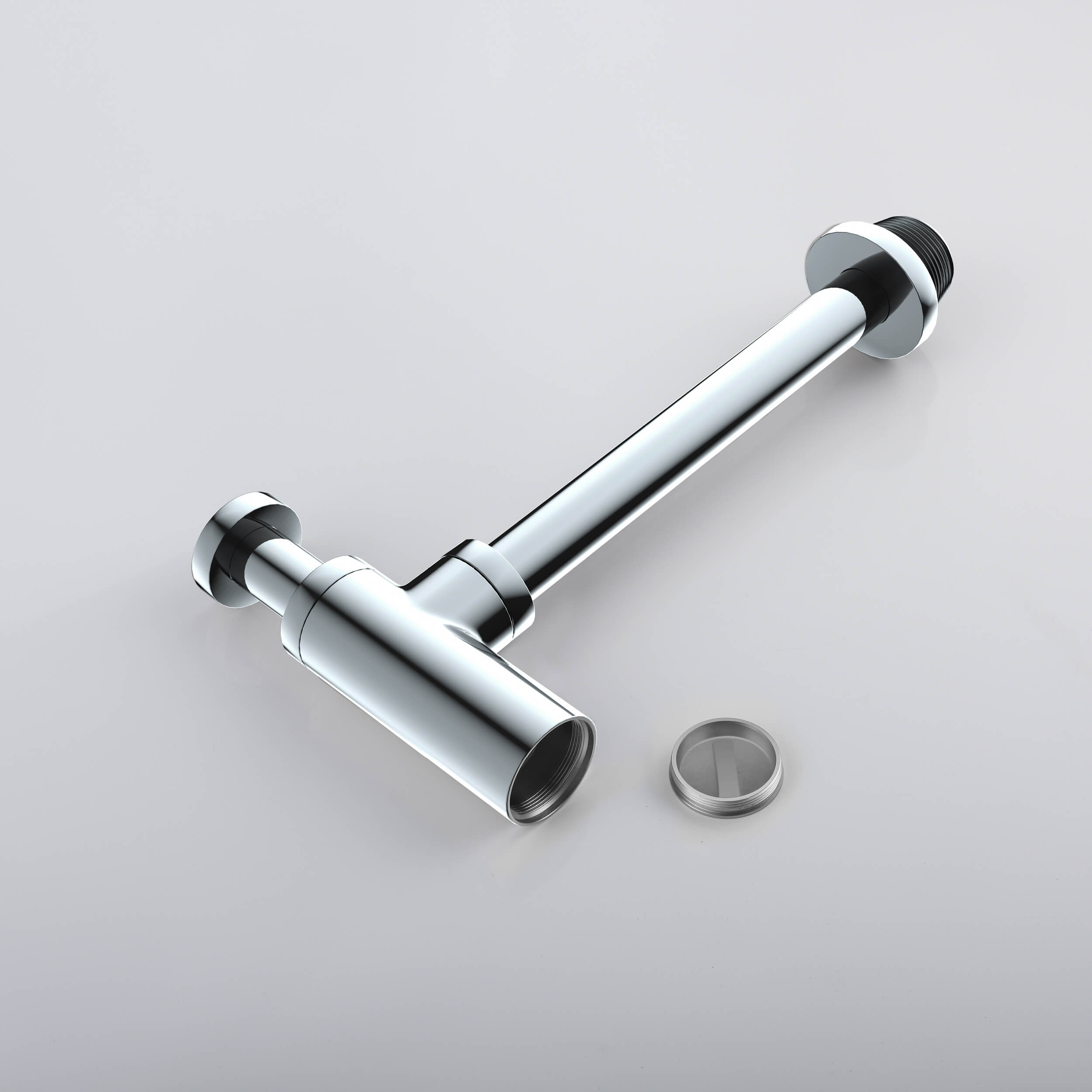 Bathroom Sink Decorative Round Bottle Trap - BT-1