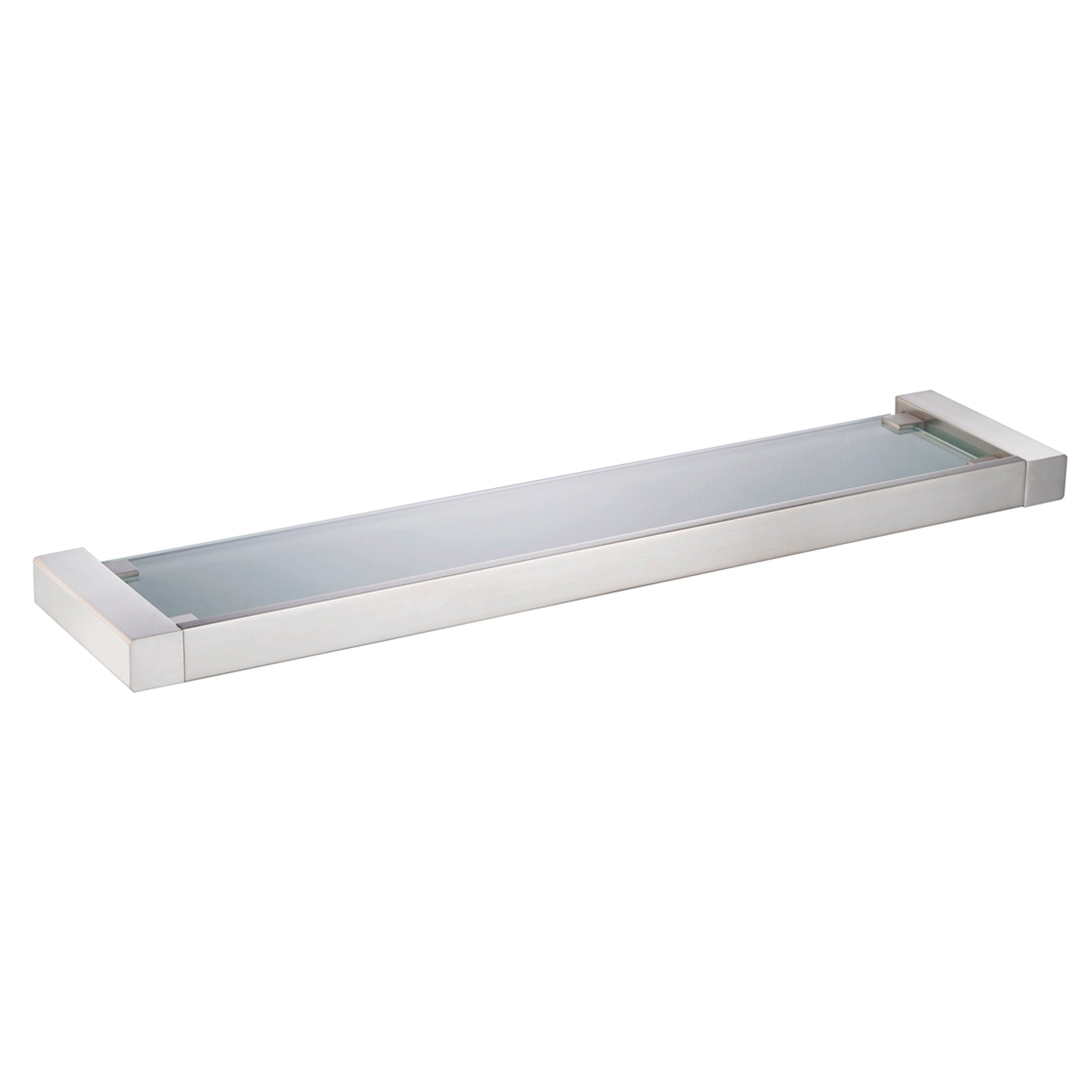 24 Glass Shelf – Brush Nickel – BA02 607 02 - Shop at Home Craft Studio - 1