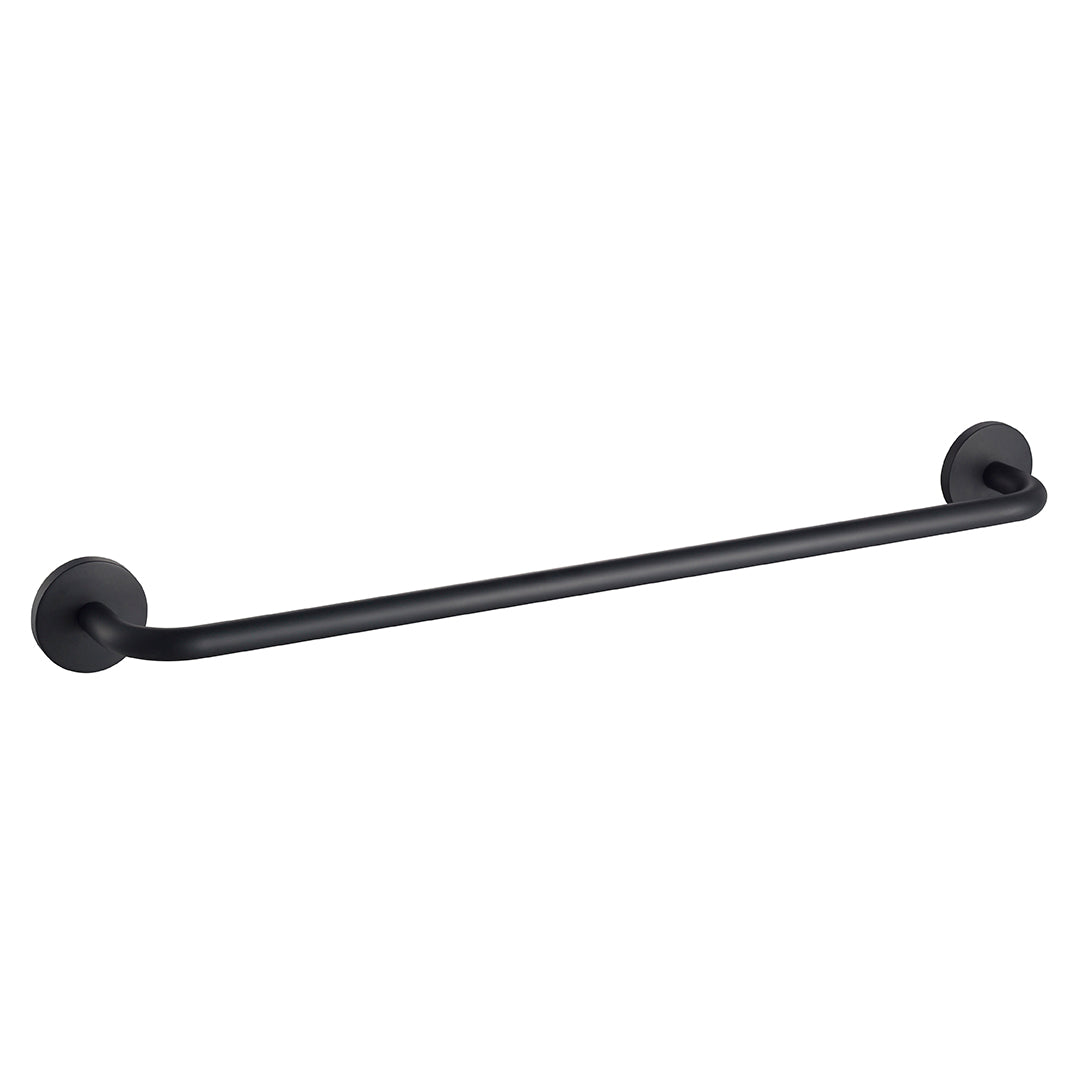 24 Single Towel Bar – Matte Black – BA02 506 04 - Shop at Home Craft Studio - 1