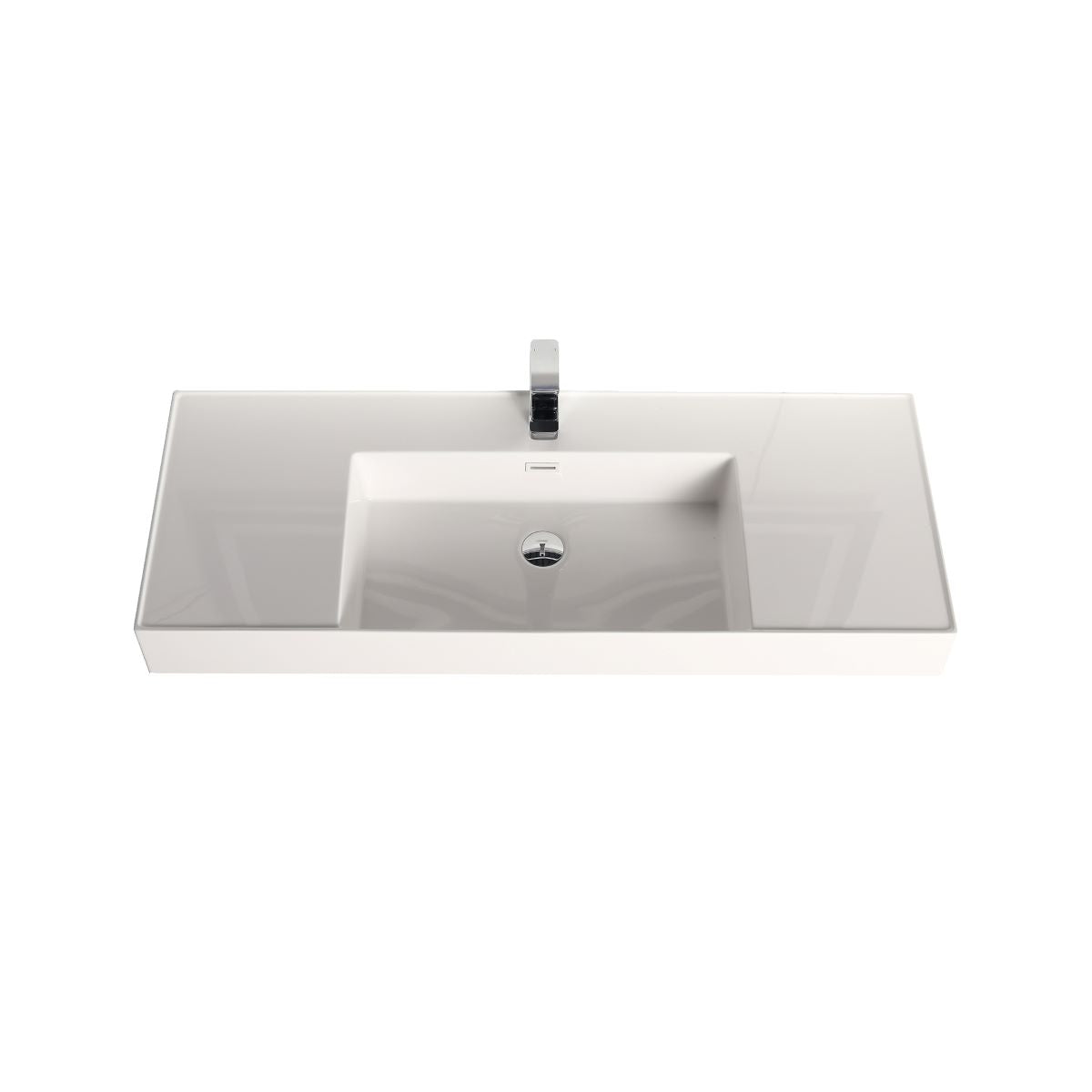 4-3/4 Thickness Acrylic Top-Mount Basin 48×18 Single - Shop at Home Craft Studio - 1