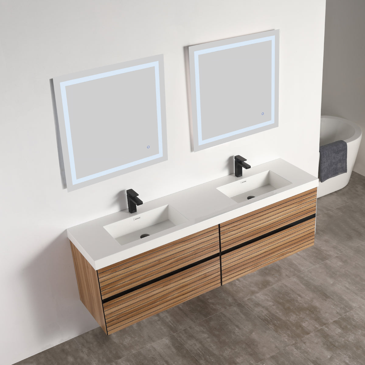 Annecy 72″ Vanity Double Sink - Shop at Home Craft Studio - 3