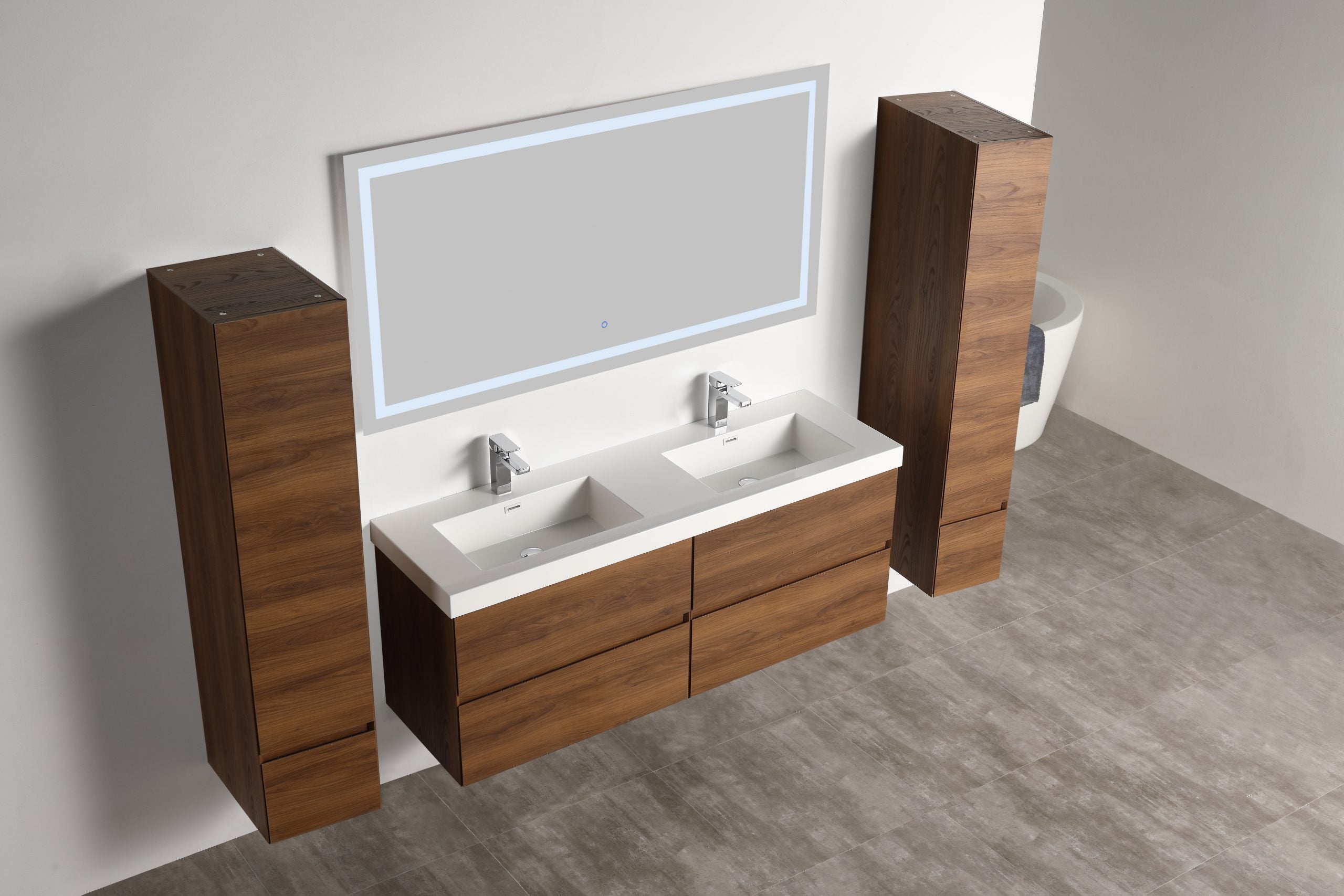 Assisi 60″ Vanity Double Sink - Shop at Home Craft Studio - 2
