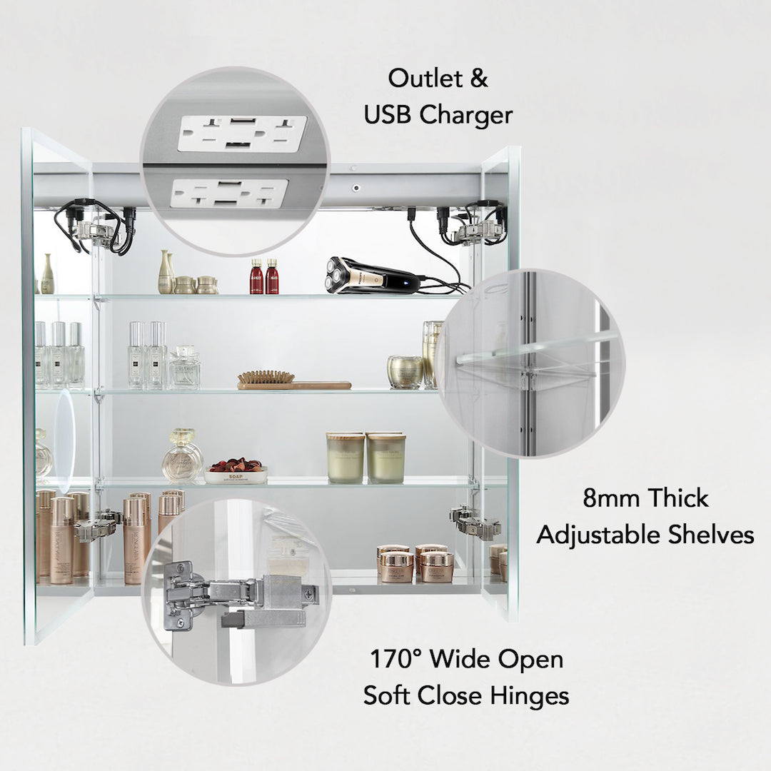 Asta – 30 Inches LED Medicine Cabinet - Shop at Home Craft Studio - 2