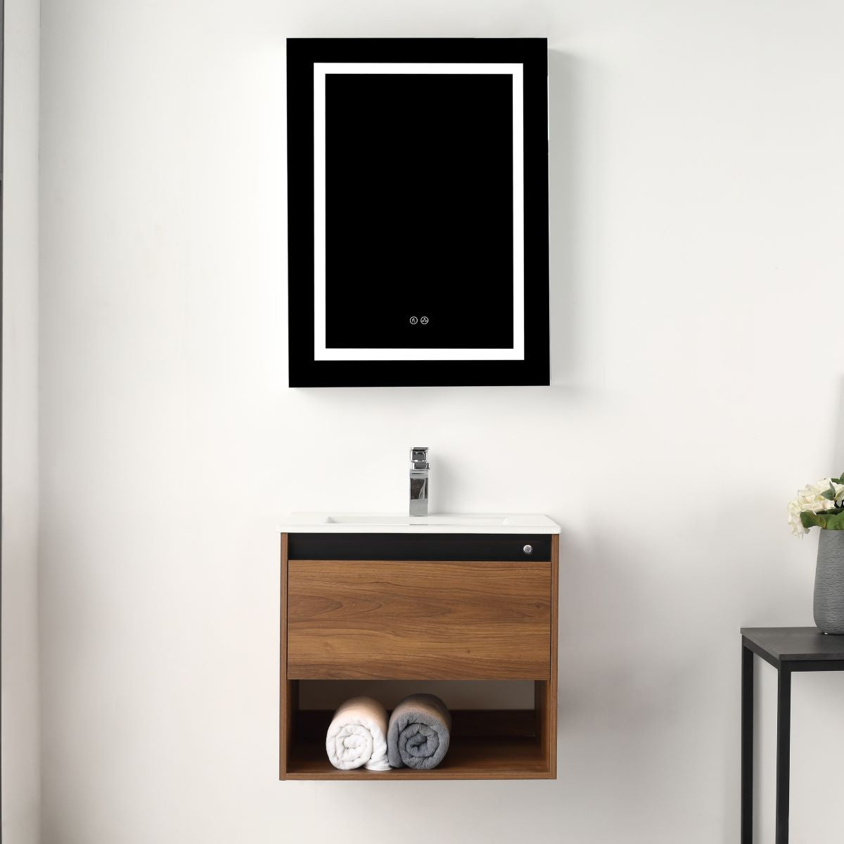Bergen 24″ Vanity (Dual LED Illuminated) - Shop at Home Craft Studio - 1