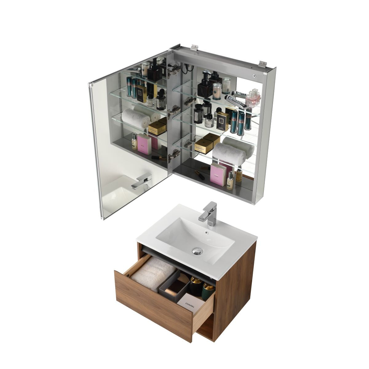 Bergen 24″ Vanity (Dual LED Illuminated) - Shop at Home Craft Studio - 8