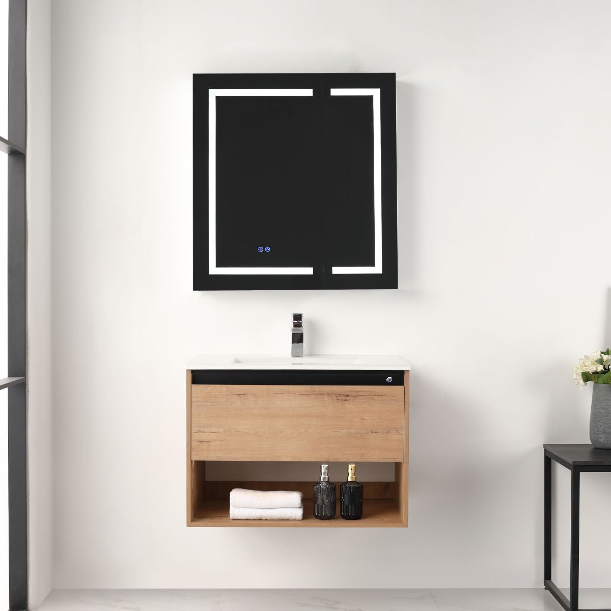 Bergen 30″ Vanity (Dual LED Illuminated) - Shop at Home Craft Studio - 16