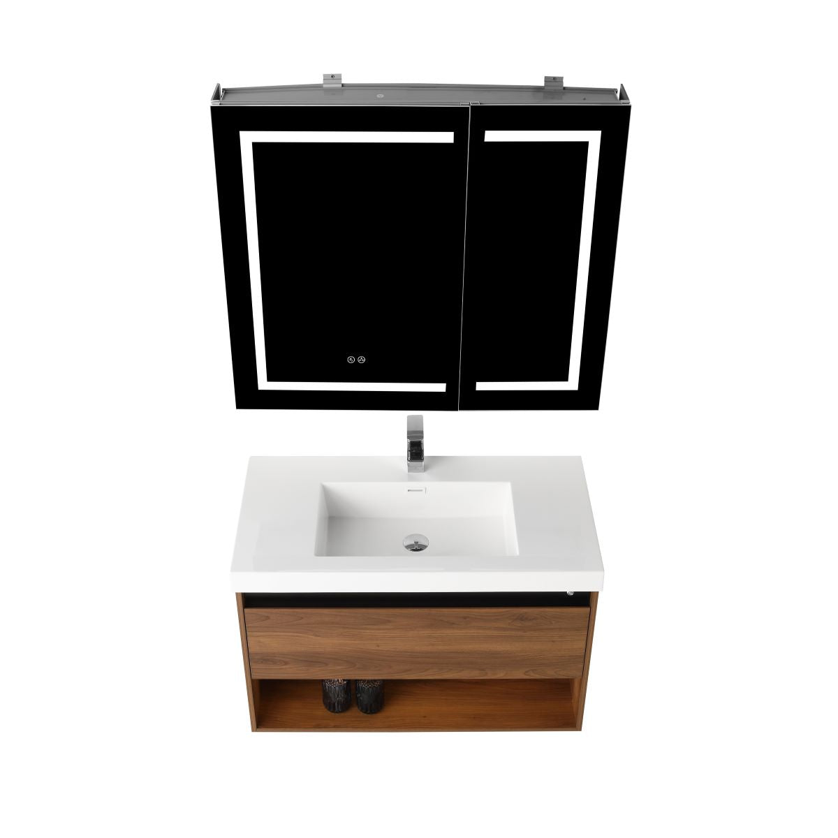 Bergen 36″ Vanity (Dual LED Illuminated) - Shop at Home Craft Studio - 7