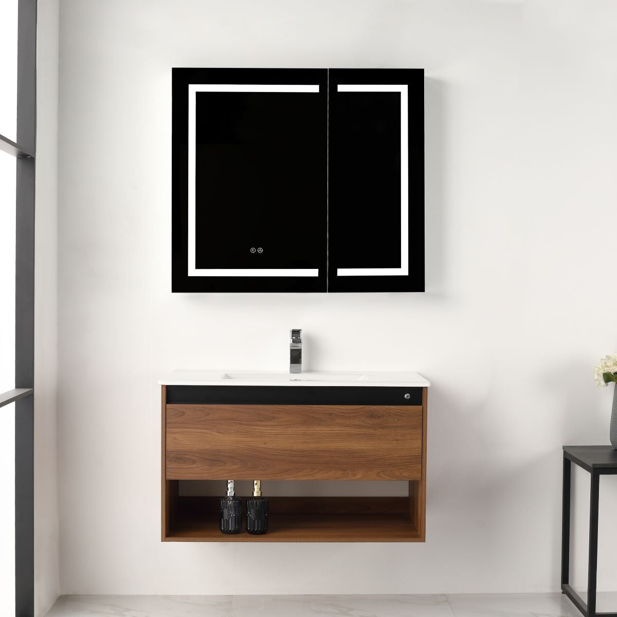 Bergen 36″ Vanity (Dual LED Illuminated) - Shop at Home Craft Studio - 15