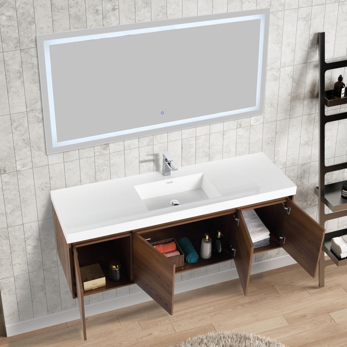 Bern 60″ Single Vanity - Shop at Home Craft Studio - 5