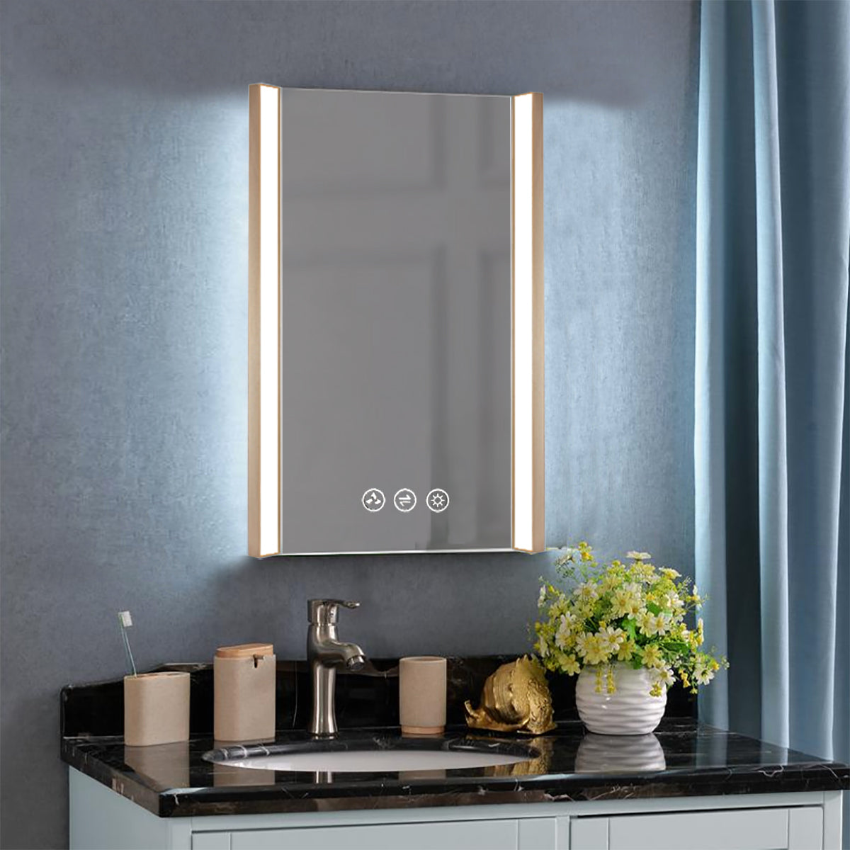 Binary 20″ LED Mirror - Shop at Home Craft Studio - 1