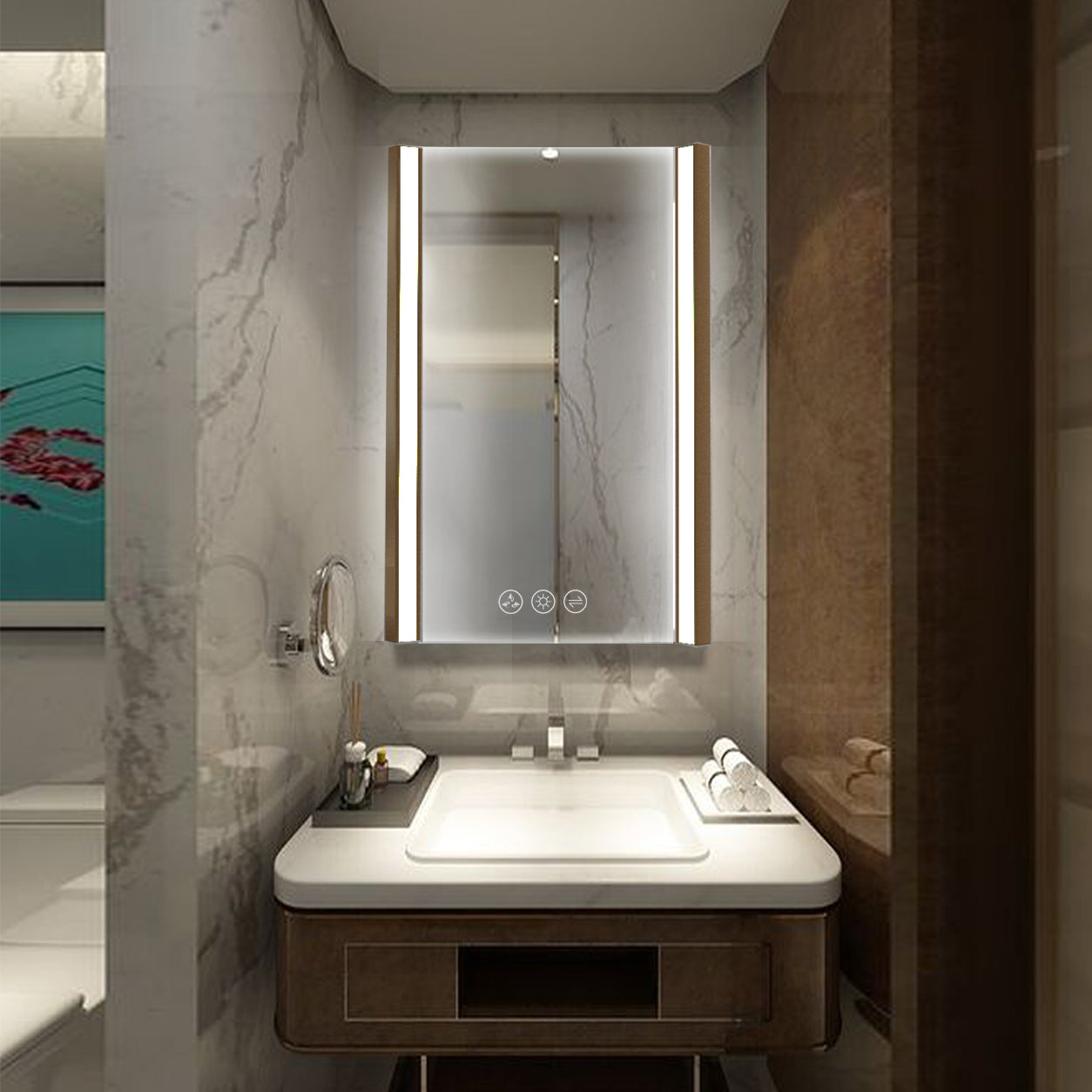 Binary 20″ LED Mirror - Shop at Home Craft Studio - 7
