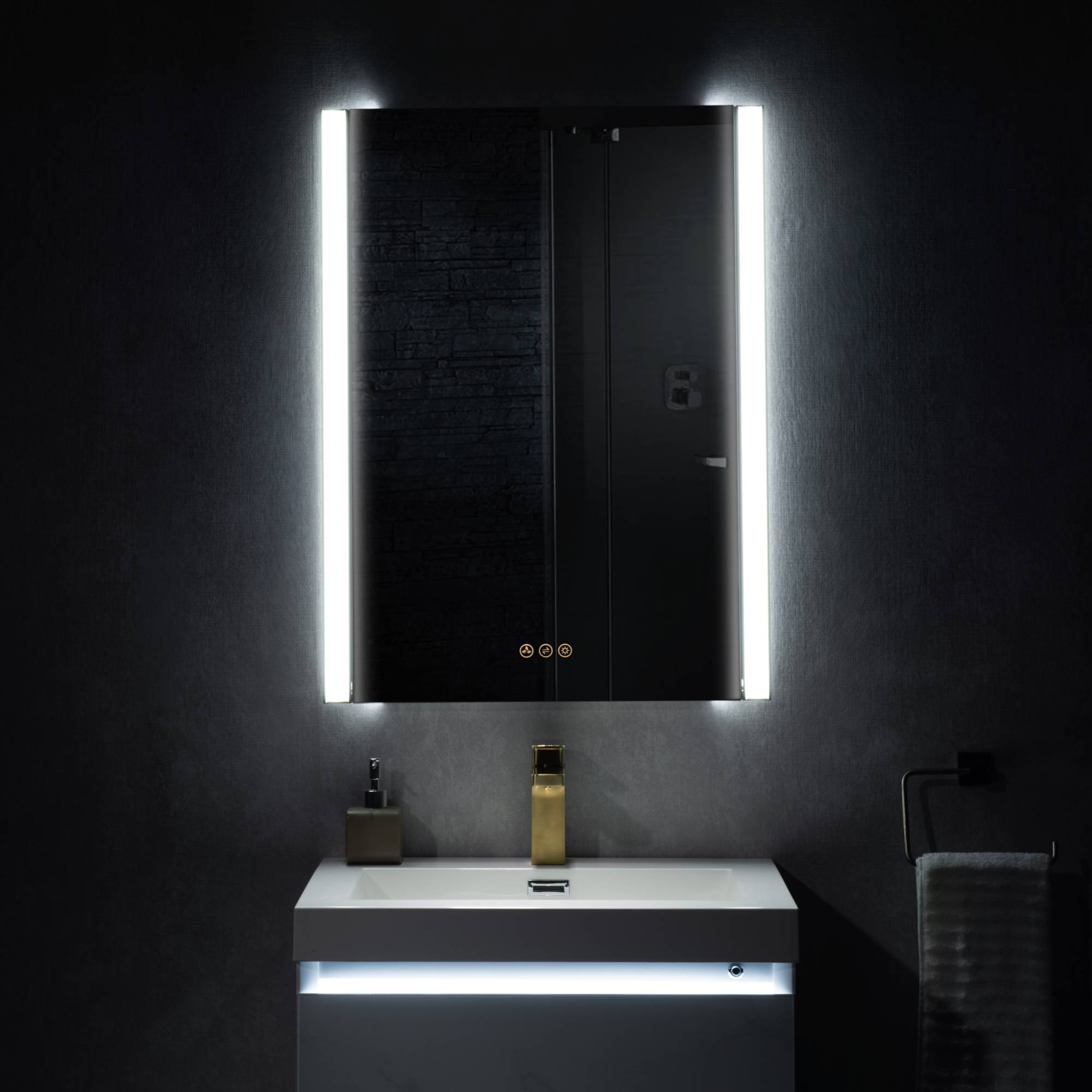 Binary 24″ LED Mirror - Shop at Home Craft Studio - 5