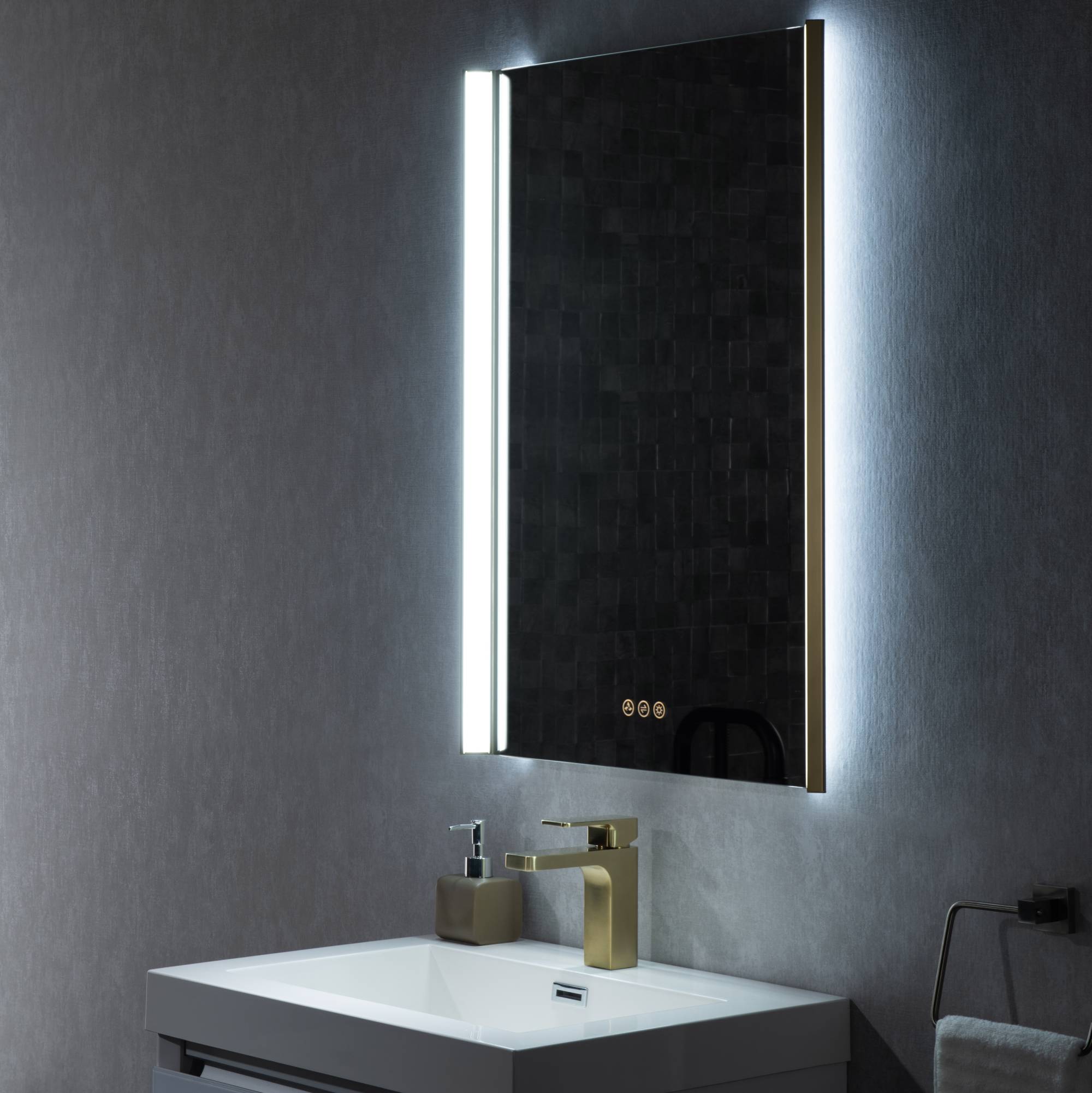 Binary 24″ LED Mirror - Shop at Home Craft Studio - 12