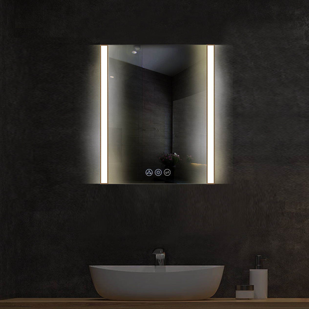 Binary 24″ LED Mirror - Shop at Home Craft Studio - 16