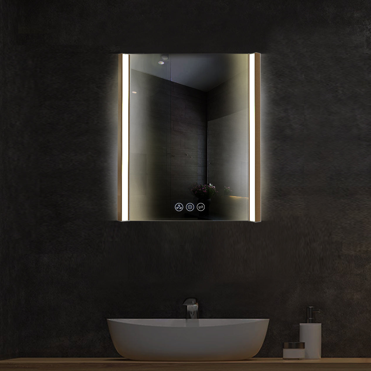 Binary 24″ LED Mirror - Shop at Home Craft Studio - 20