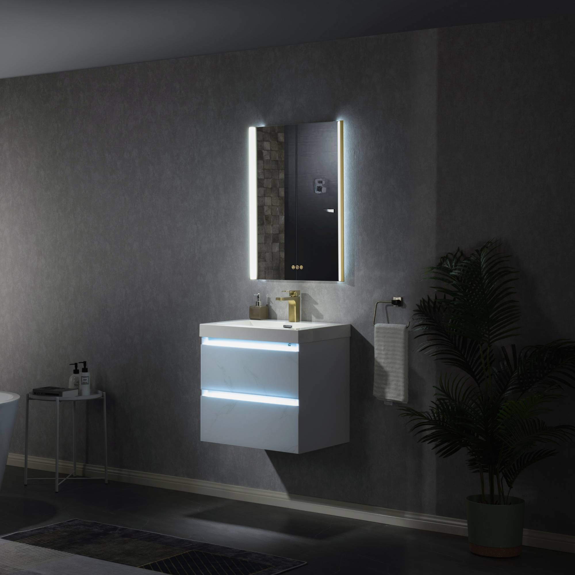 Binary 24″ LED Mirror - Shop at Home Craft Studio - 29