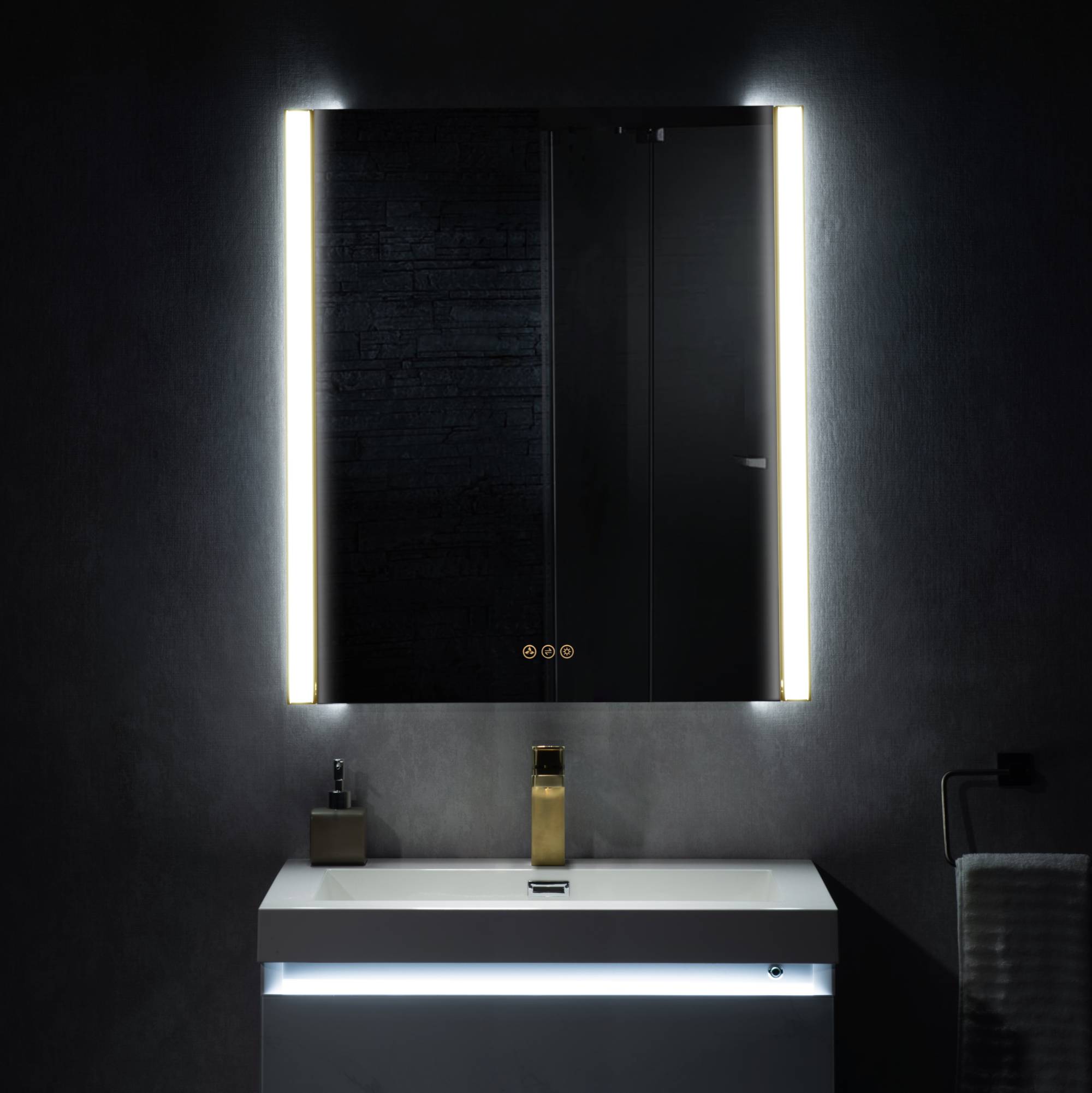 Binary 30″ LED Mirror - Shop at Home Craft Studio - 3