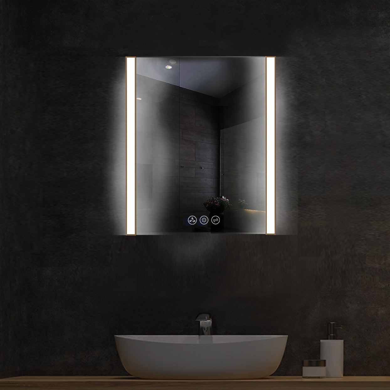 Binary 30″ LED Mirror - Shop at Home Craft Studio - 6