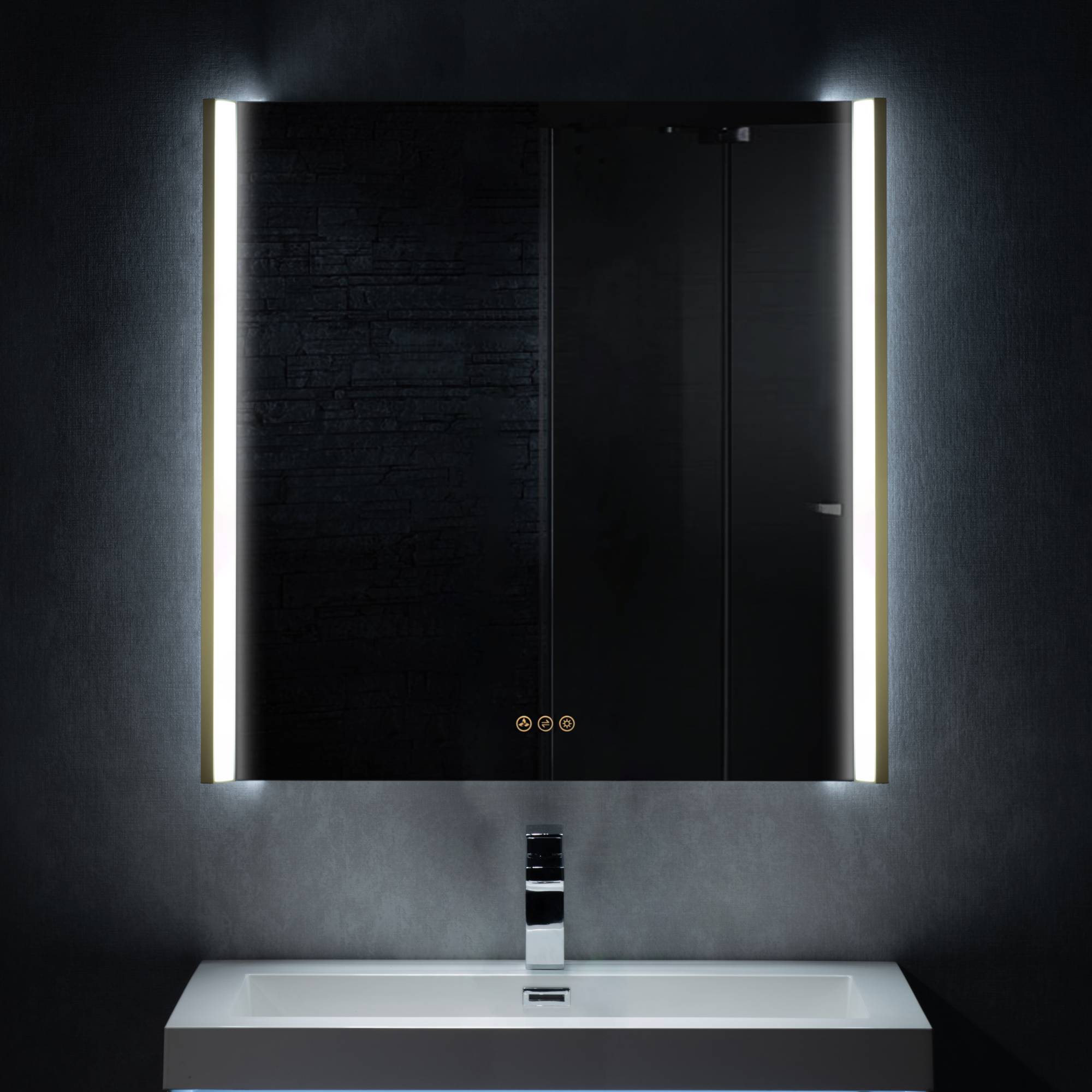 Binary 36″ LED Mirror - Shop at Home Craft Studio - 1