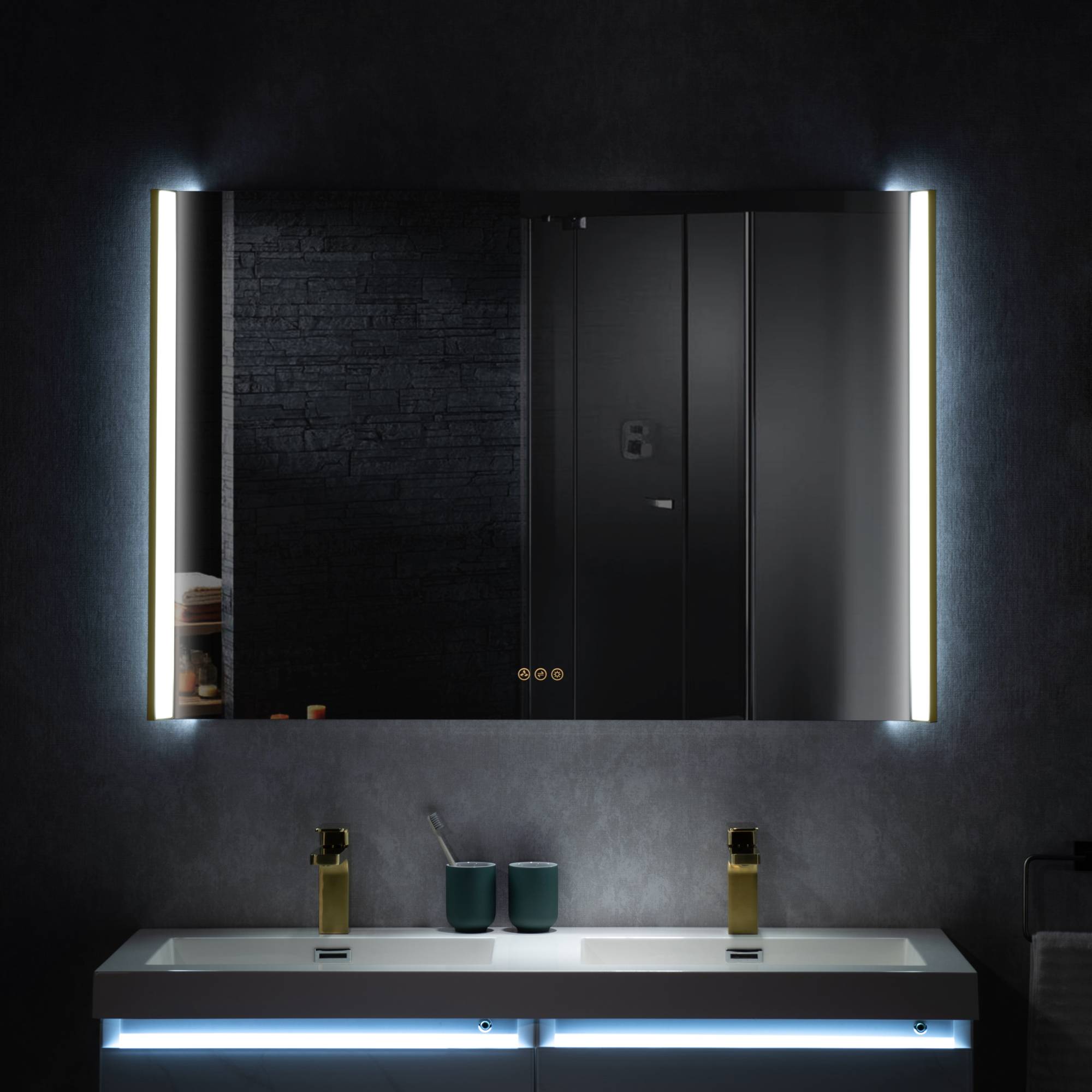 Binary 48″ LED Mirror - Shop at Home Craft Studio - 18